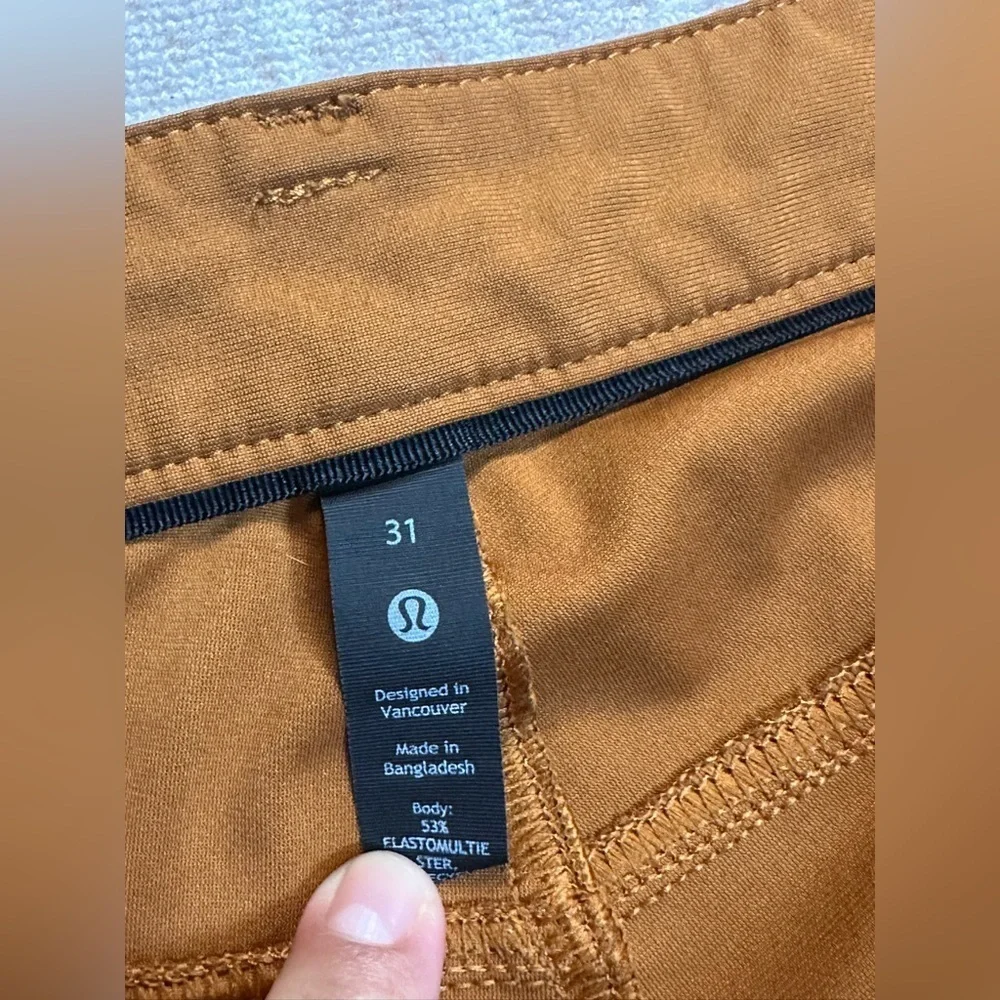 Lululemon ABC Slim Warpstreme pants Men’s Terracotta performance preppy 31x30